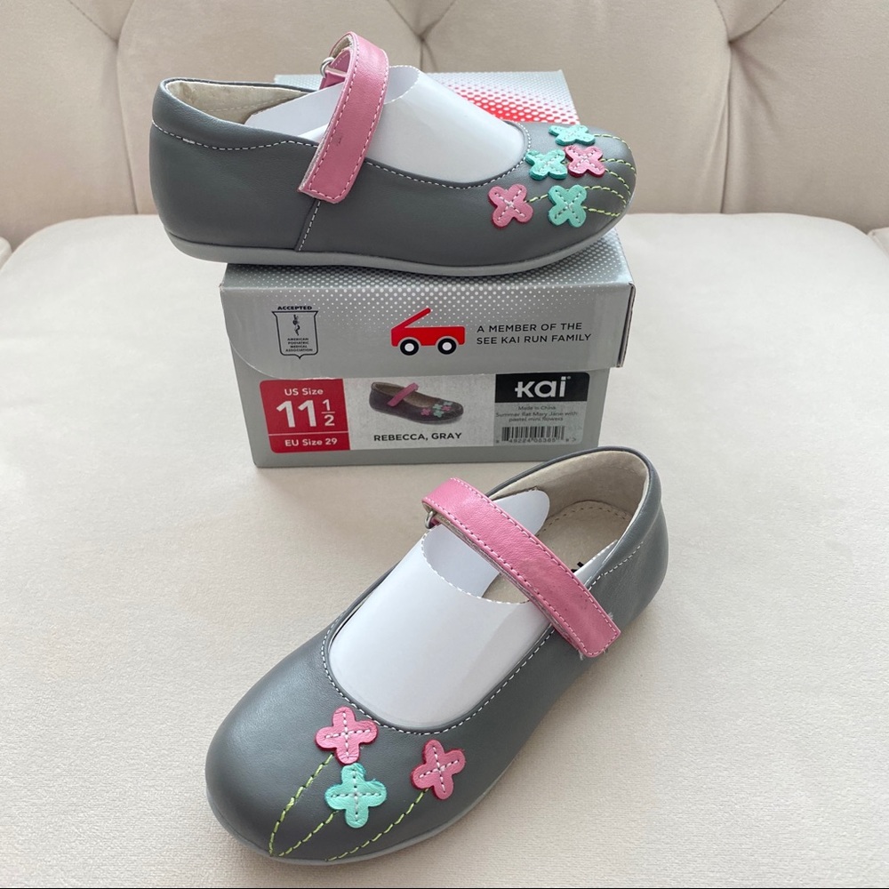 See Kai Run leather Mary Jane shoe